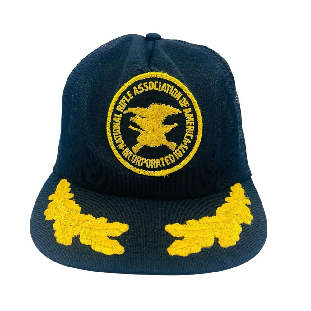 Vintage NRA Snapback Trucker Hat Scrambled Eggs Brand Made In USA